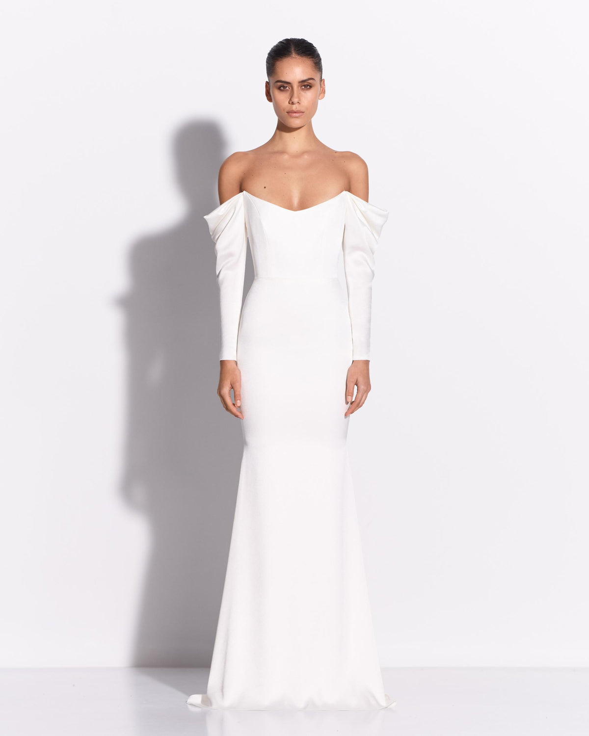 Alex Perry RTW Edit - Long Sleeve Off Shoulder Gown