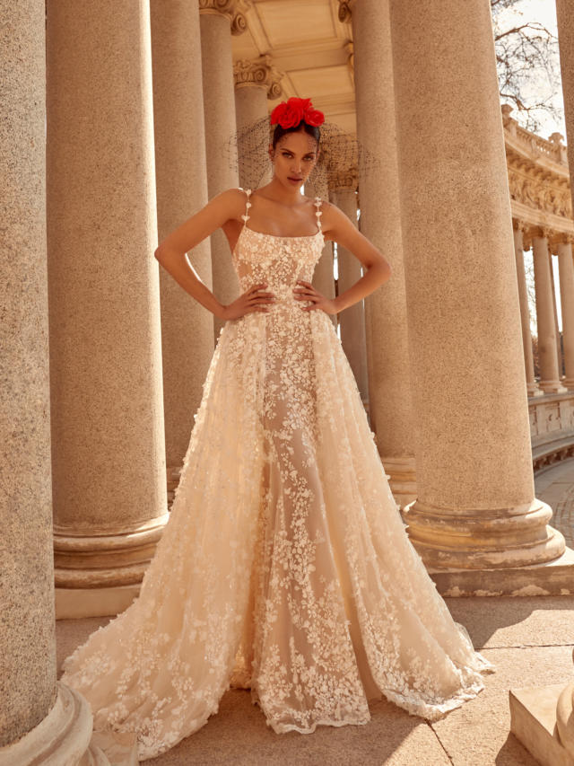 Galia Lahav Catalina Wedding Dress & Overskirt