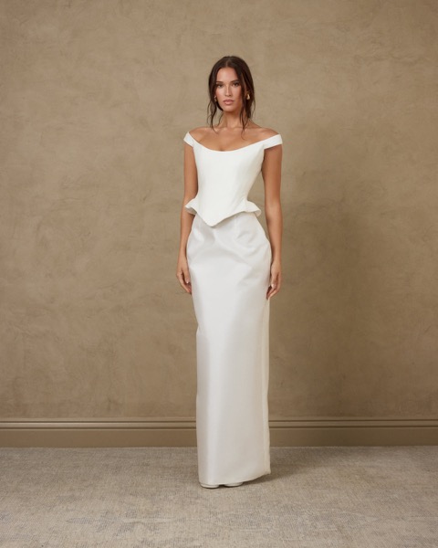 Katherine Tash Paloma Corset + Column Skirt
